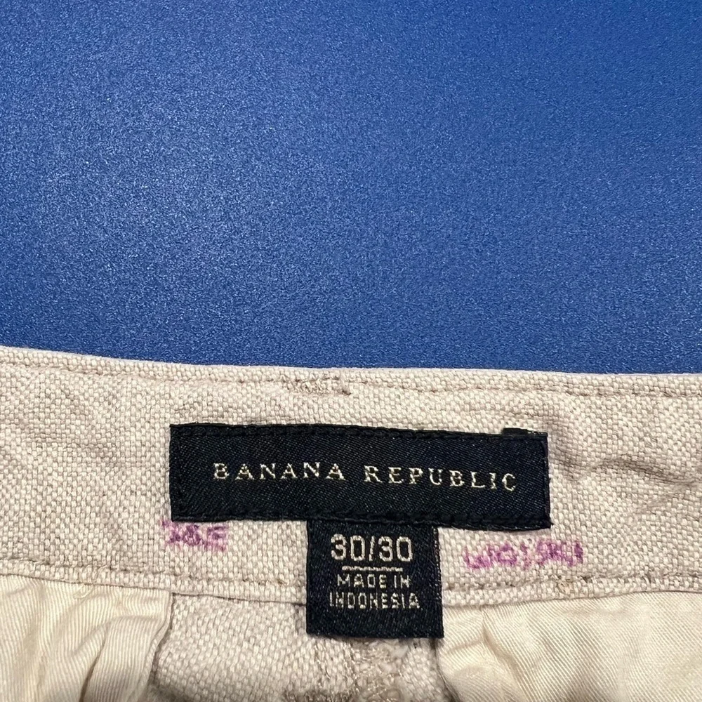 Vintage Banana Republic Women's Size  30/30 Linen Blend Cargo Button Fly Trouser